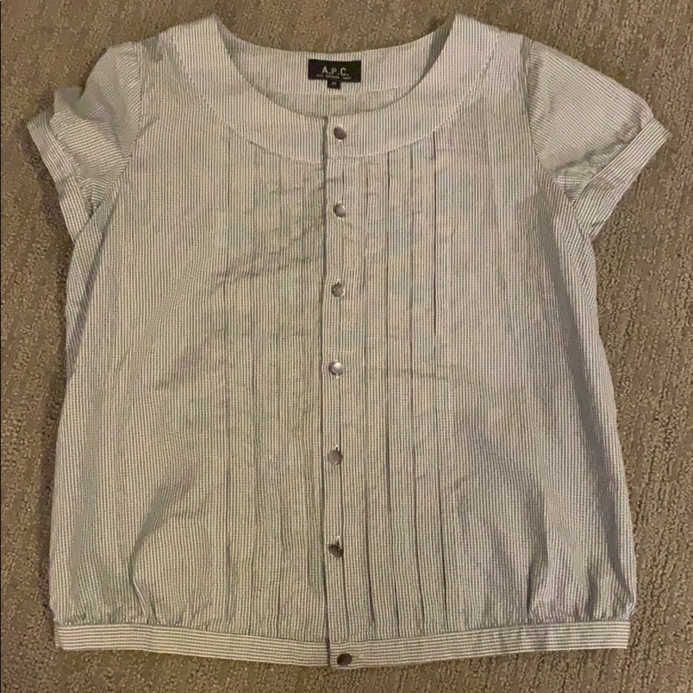 A.P.C. Plaid Blouse
